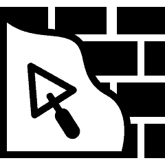 Brick laying icon